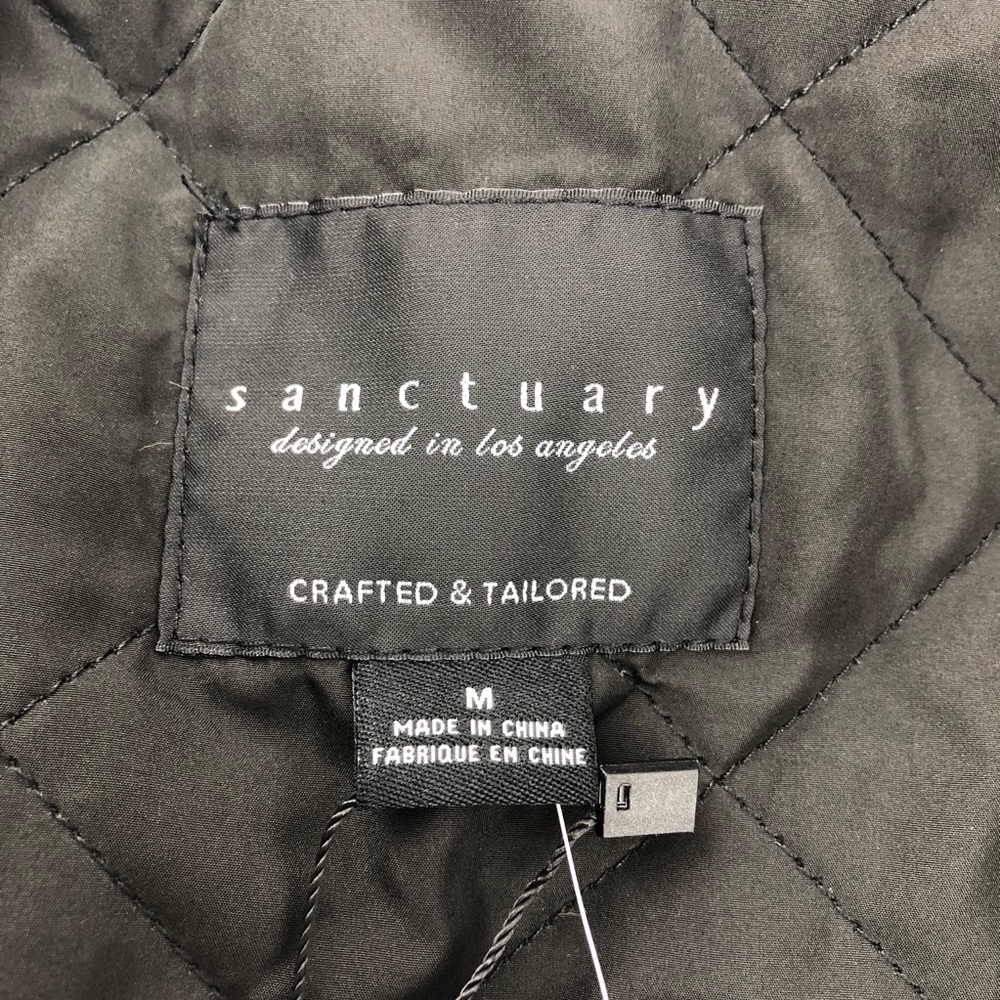 Sanctuary Black Brown Faux Fur Over the Rainbow Lined Jacket Coat - Picture 7 of 10